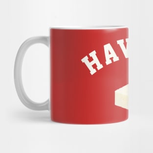 Havarti funny college team cheese block logo Mug